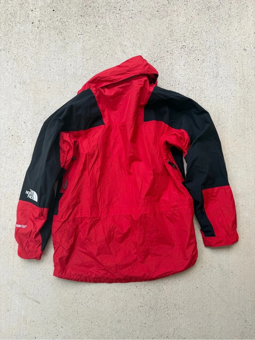 The North Face Gore Tex Mountain Jacket Red Black Waterproof Mens M - Picture 10 of 14